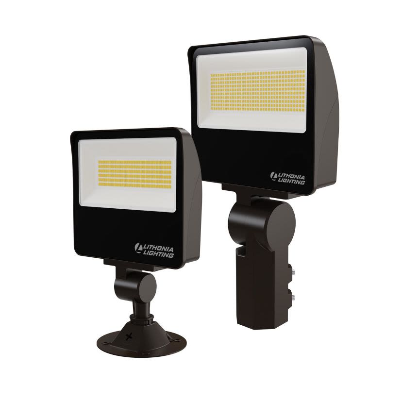 Lithonia Lighting ESXF1 ALO SWW2 KY DDB M2 ESXF Adjustable Floodlights, LED Lamp, 120 to 277 V, Dark Bronze Housing